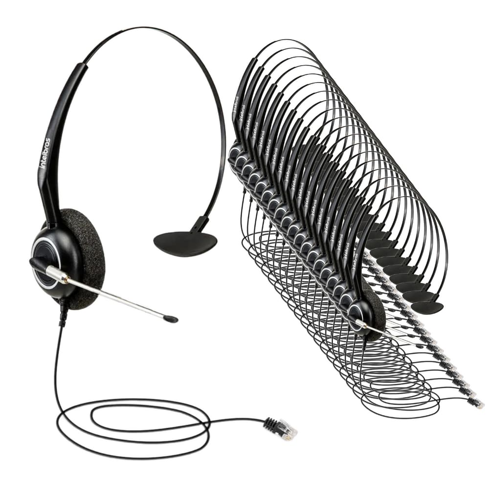 Headset Intelbras Mono THS 55 RJ9 - 20 Unidades