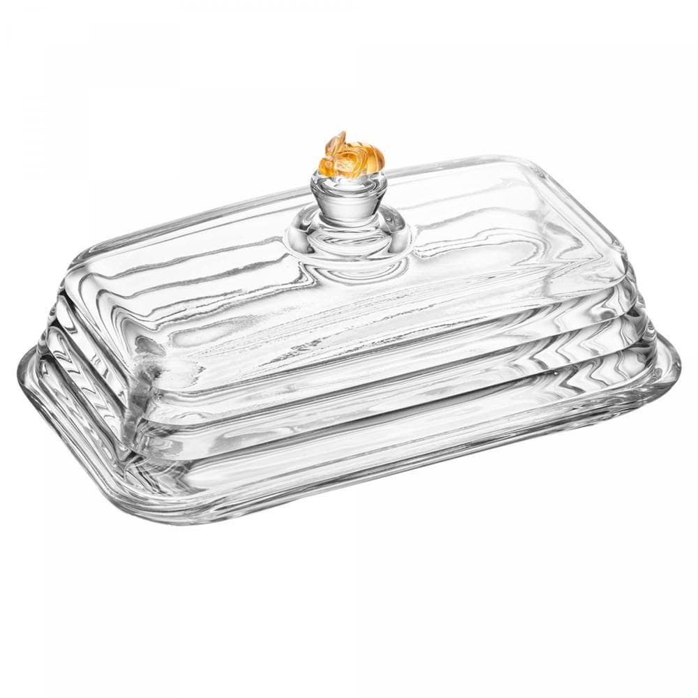 Manteigueira Little Bee 18cm x 9,5cm x 9cm Cristal - Lyor