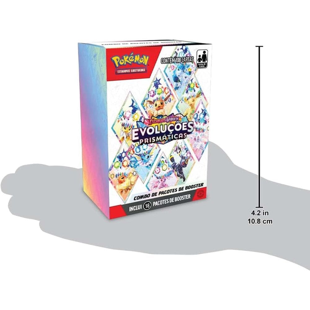 Mini Display Pokémon Tcg Escarlate E Violeta 8.5 Evoluções Prismaticas - 108 Cartas Copag