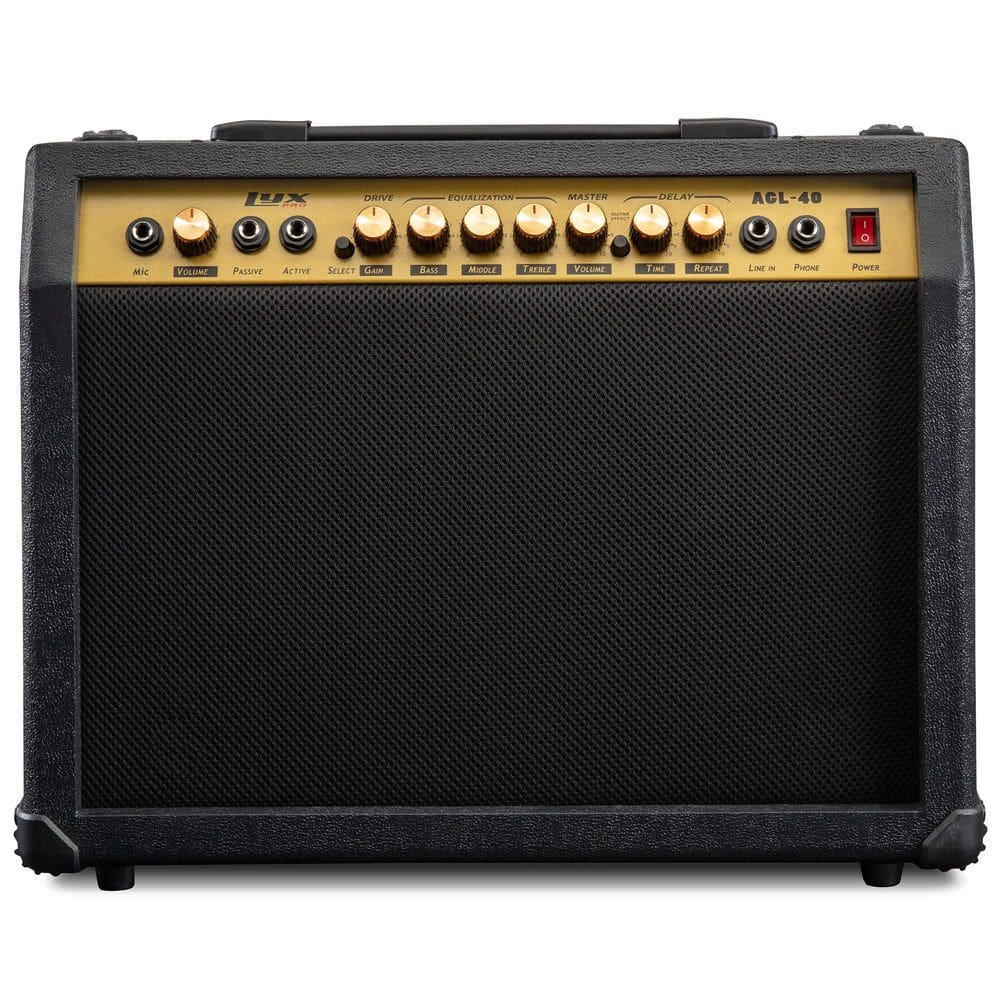 Amplificador de guitarra elétrica LyxPro 40W Combo com alto-falante de 8”