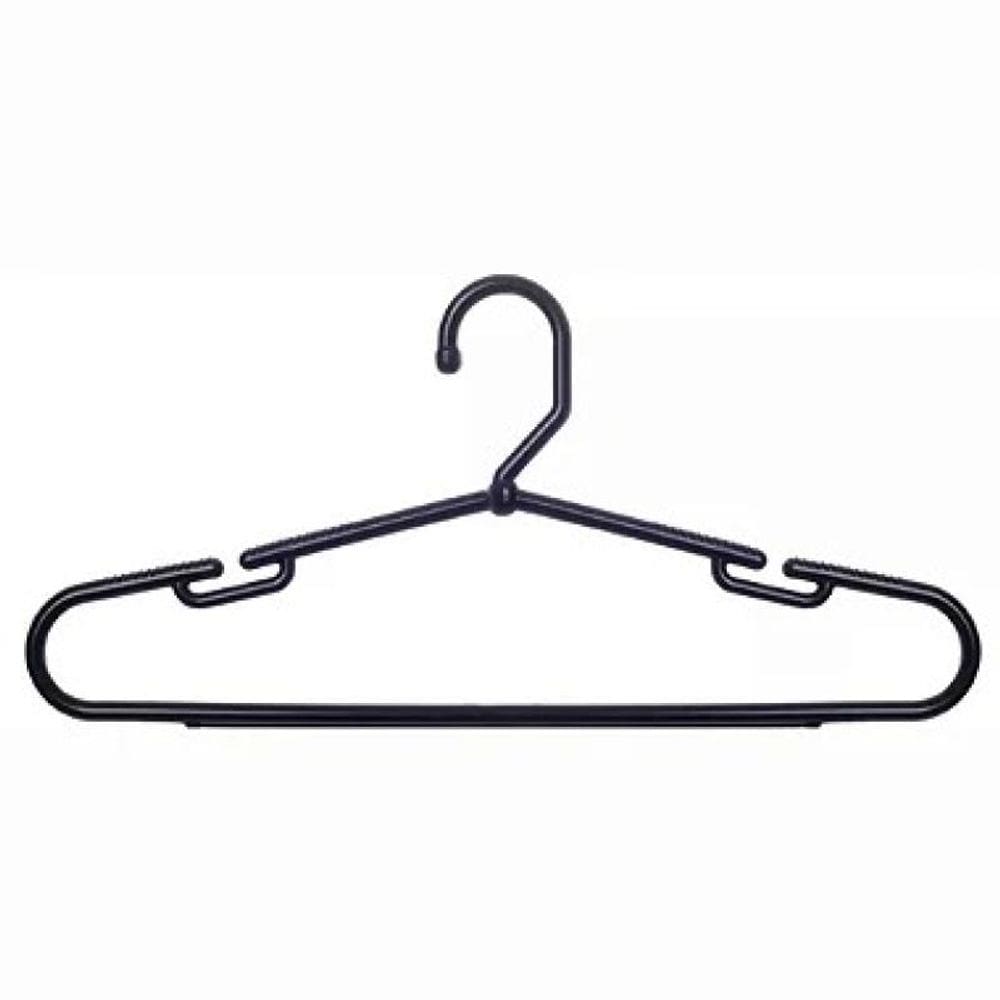 Cabide Fixo Grosso Cavado Preto - 43 X 20 cm (003946) KIt10 Pçs