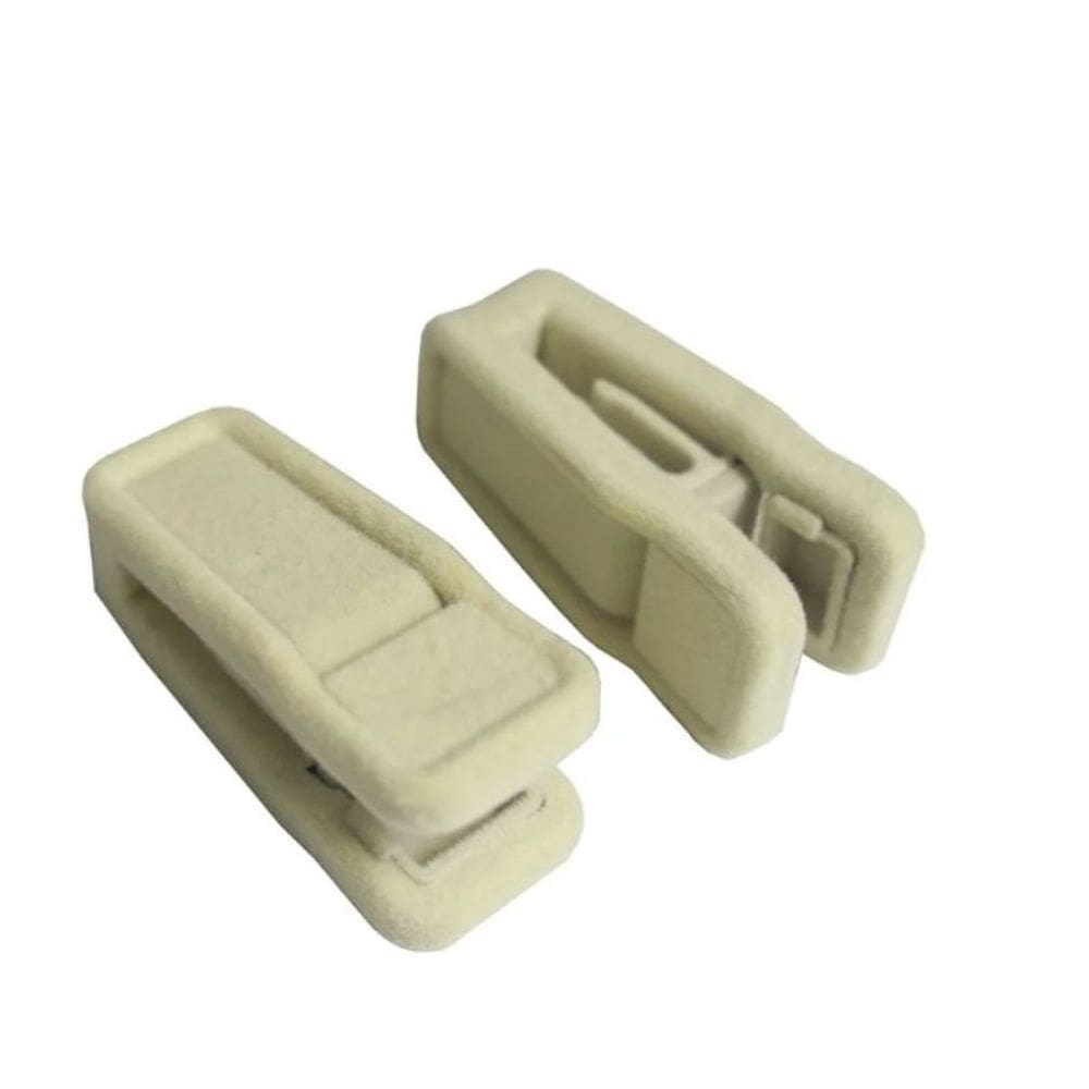 Presilhas Para Cabide de Veludo Cor Bege Kit 25 Pçs