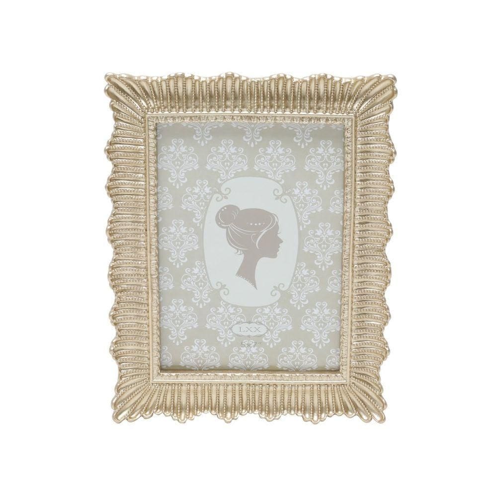 Porta-retrato Resina Dourado 13x18cm 60493 Royal Decor