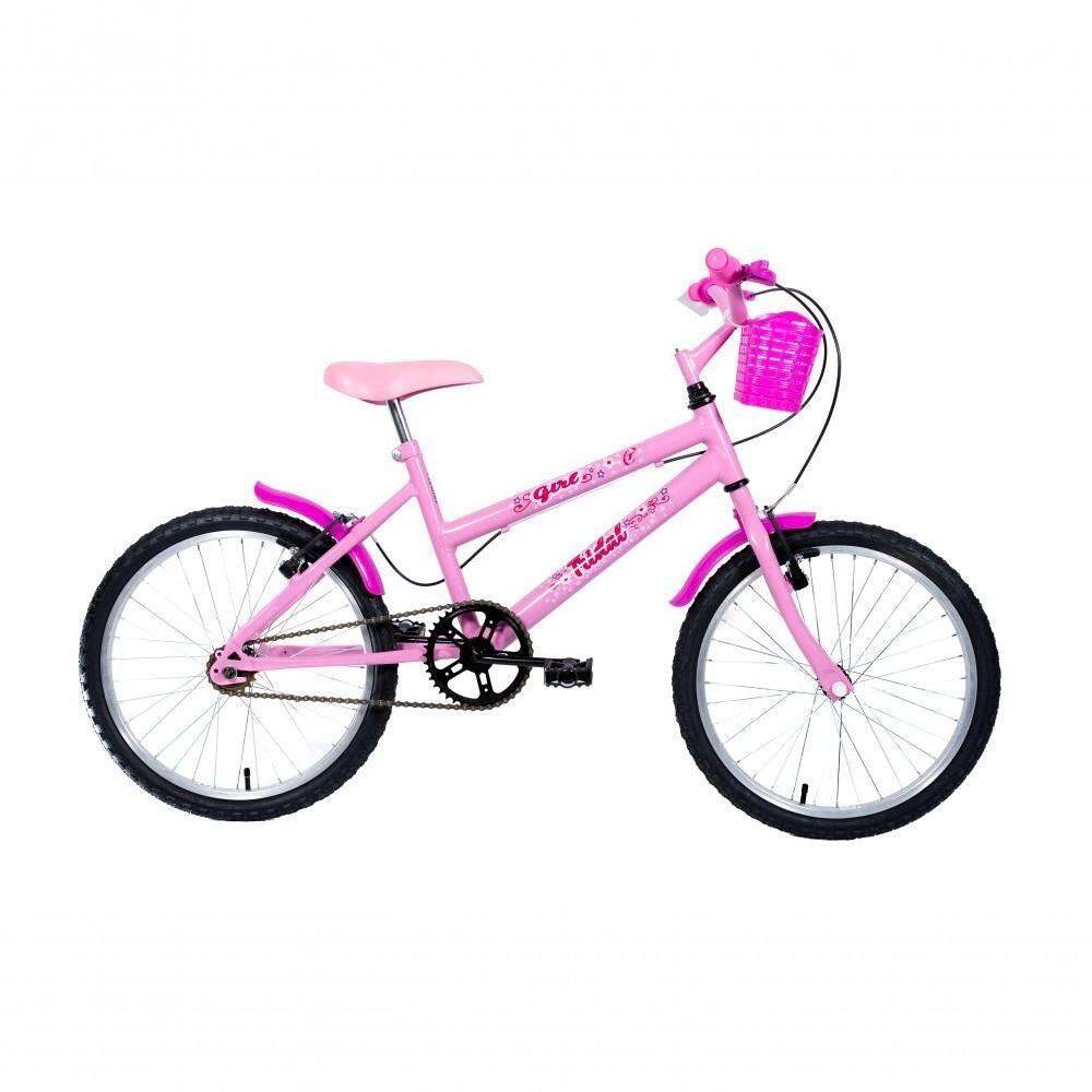 Bicicleta Aro 20 Mtb Girl Infantil Tridal - Rosa