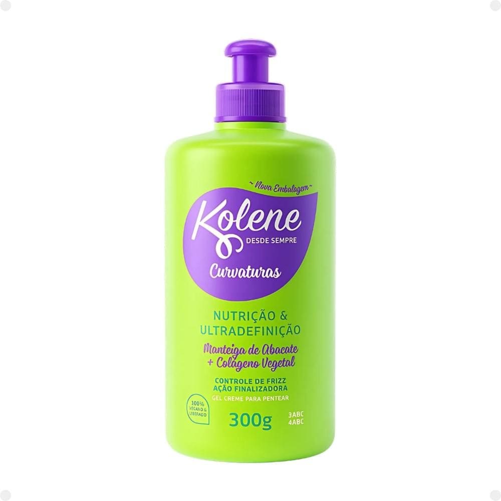 Gel Creme para Pentear Kolene Curvaturas Nutrição e Ultradefinição 300g