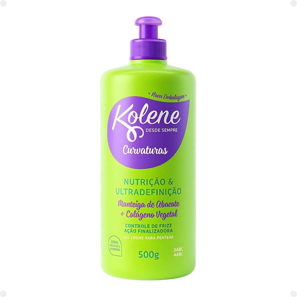 Gel Creme para Pentear Kolene Curvaturas Nutrição e Ultradefinição 500g