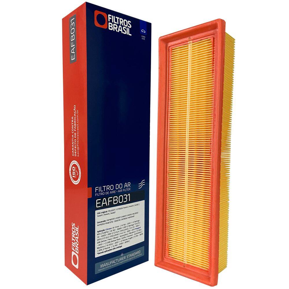 Filtro Ar Motor Citroen C3 GLX XTR Picasso 2006 a 2012