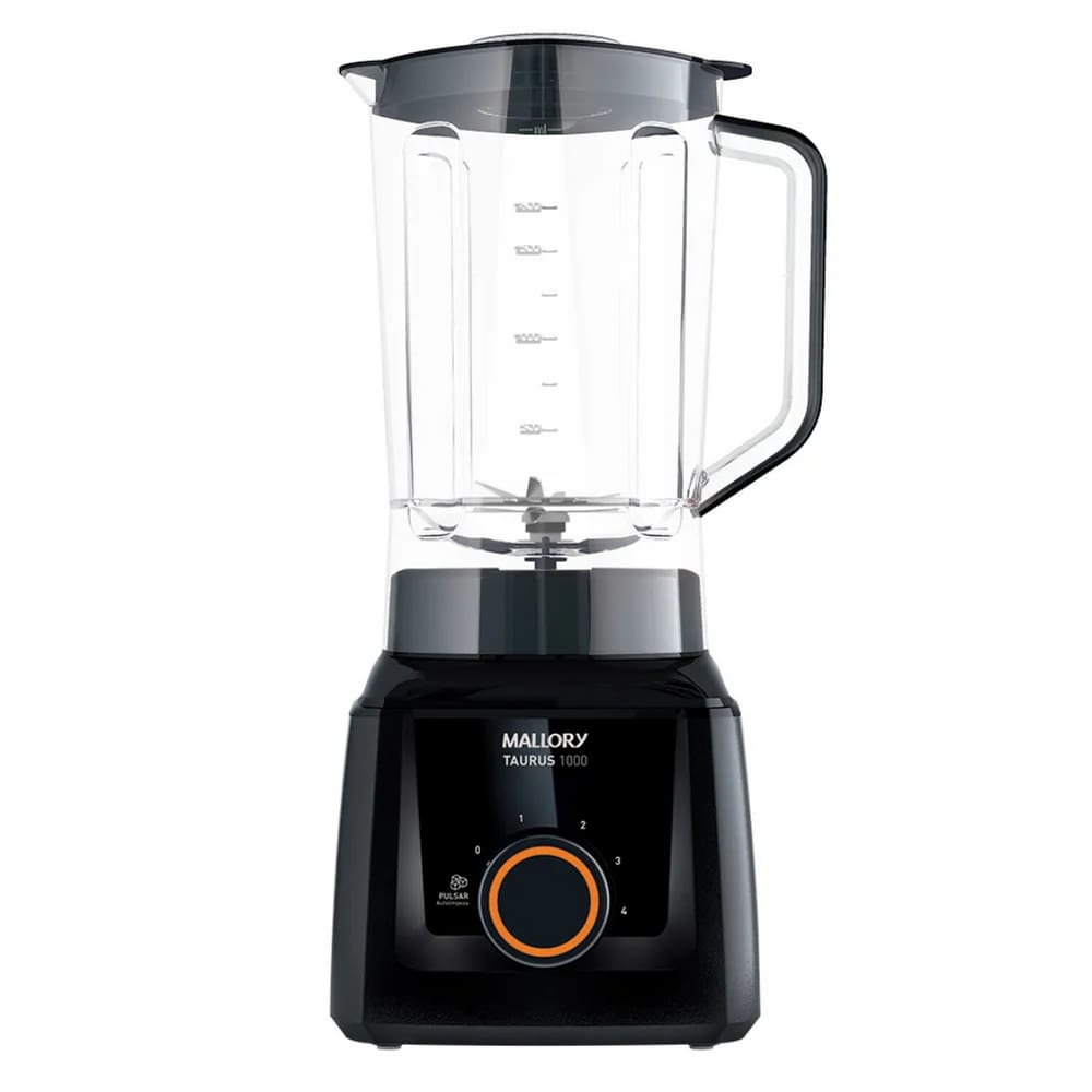 Liquidificador Mallory Taurus 1000 4 Vel 900W Preto 220V