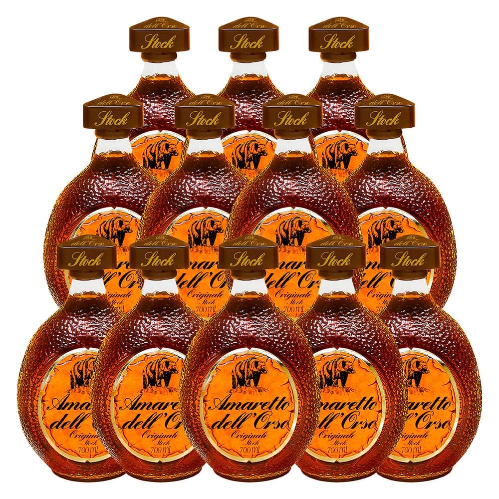 Licor Fino de Amêndoa Stock Amaretto Dell`Orso 700ml 12un