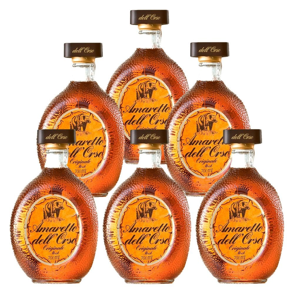 Licor Fino de Amêndoa Stock Amaretto Dell`Orso 700ml 6un