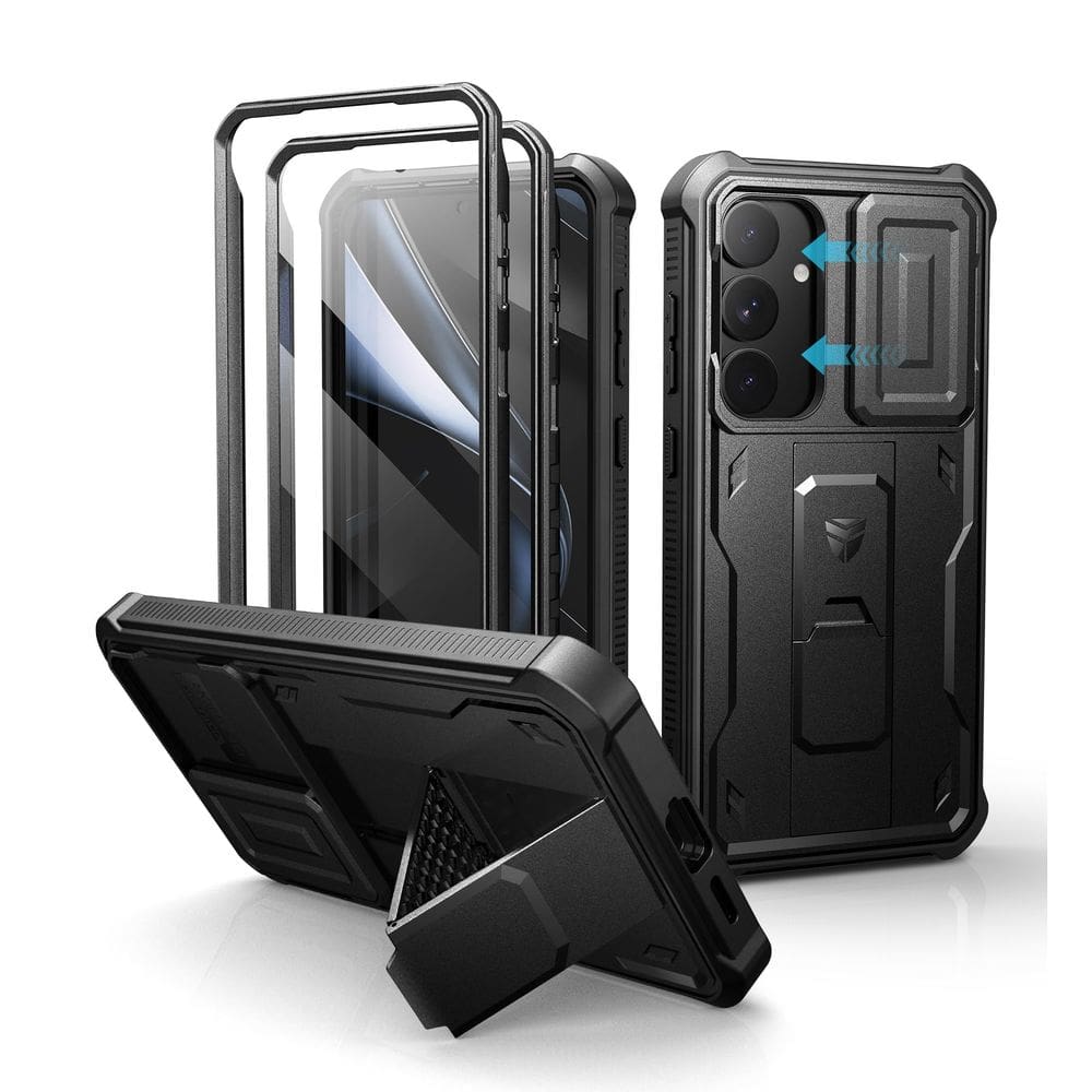 Capa Dexnor para Samsung Galaxy S25 Plus com capa de câmera preta