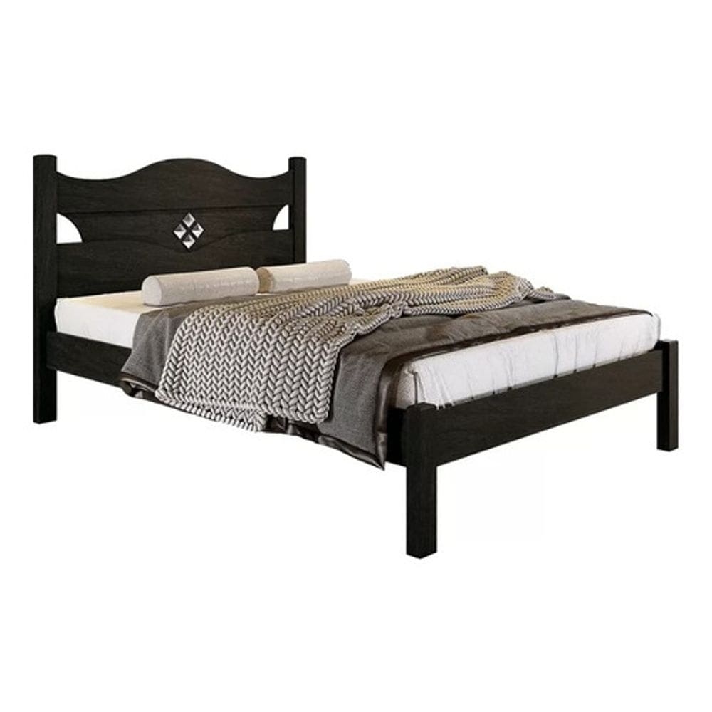 Cama De Casal Julia 100% Mdf 199x145cm Clássica Carmolar