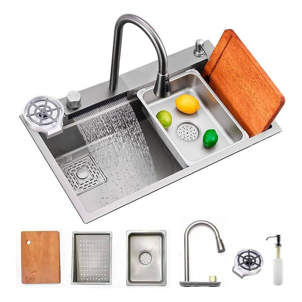 Cuba Cascata Completa Com Torneira Acessórios Inox 304 Yab