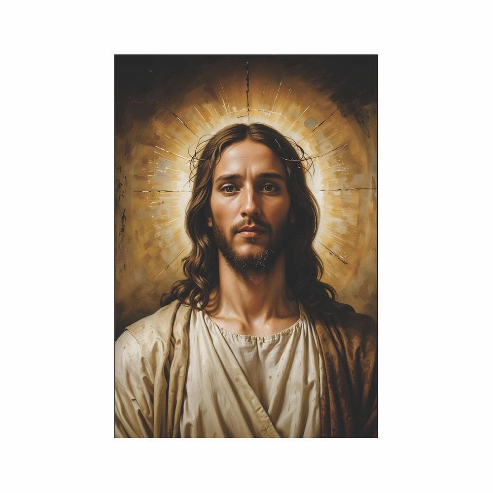 Painel Jesus Cristo Para Quadro Somente Tecido 0,70M X 1,00M