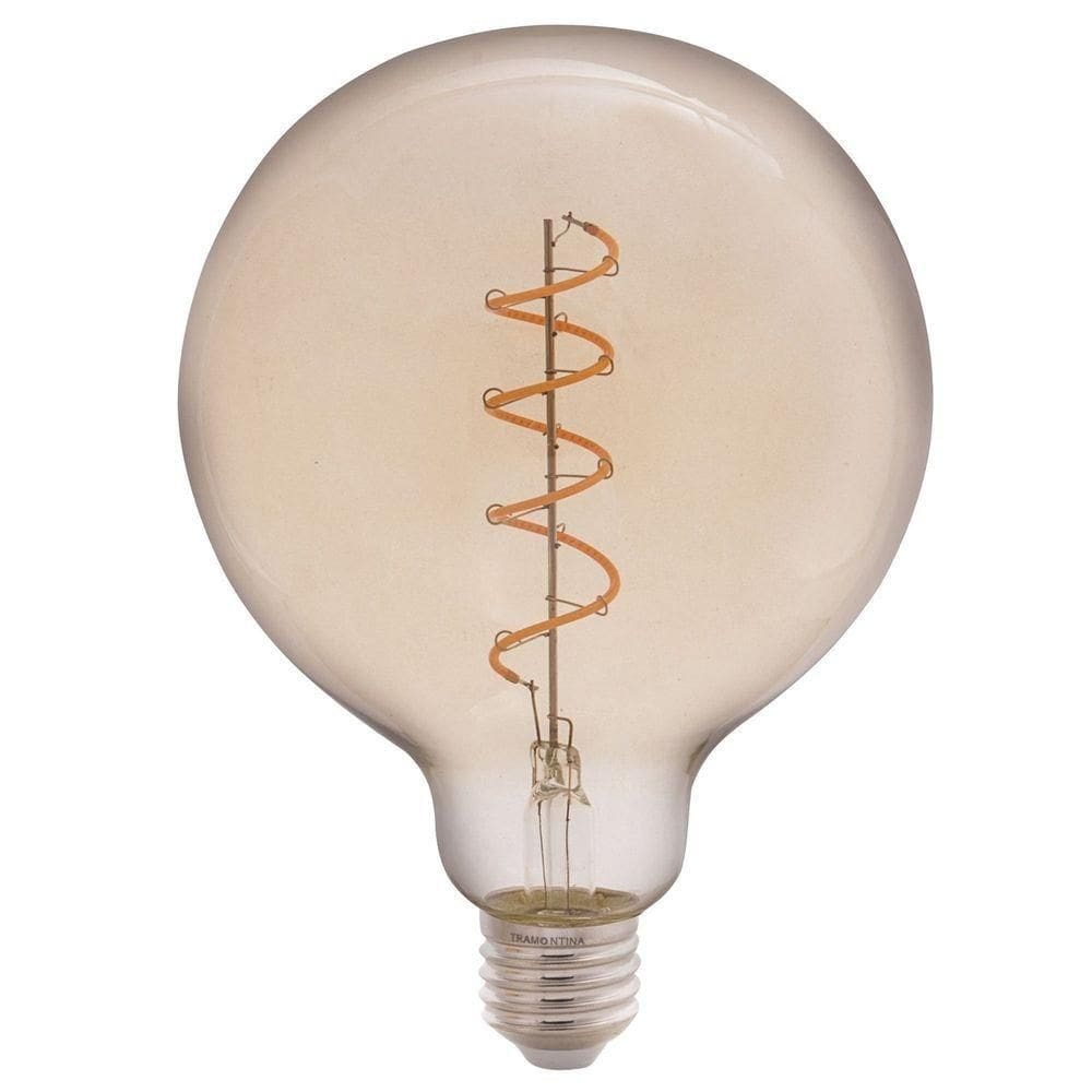 Lâmpada Led De Filamento Espiral Tramontina G125 4 W 2200 K Luz Amarela âmbar Tramontina