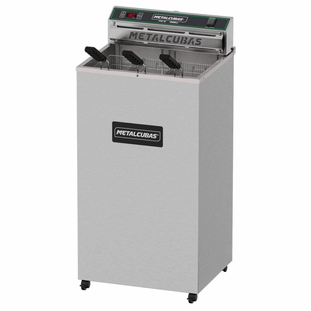 Fritador Industrial Elétrico Metalcubas FOE 18 P Zona Fria de Óleo 18L 220V