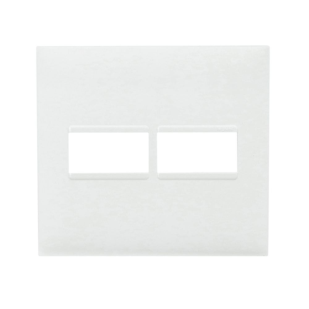 Placa 1+1 Posto 4X4 Branca 618511BC