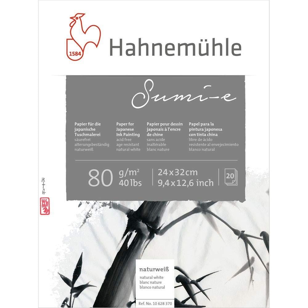Papel Hahnemühle Sumi-e 80gsm 24x32cm Branco 20 folhas
