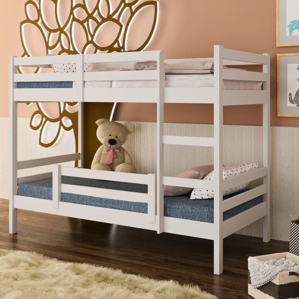 Beliche Solteiro De Madeira Pinus e MDF 22 Woodstore
