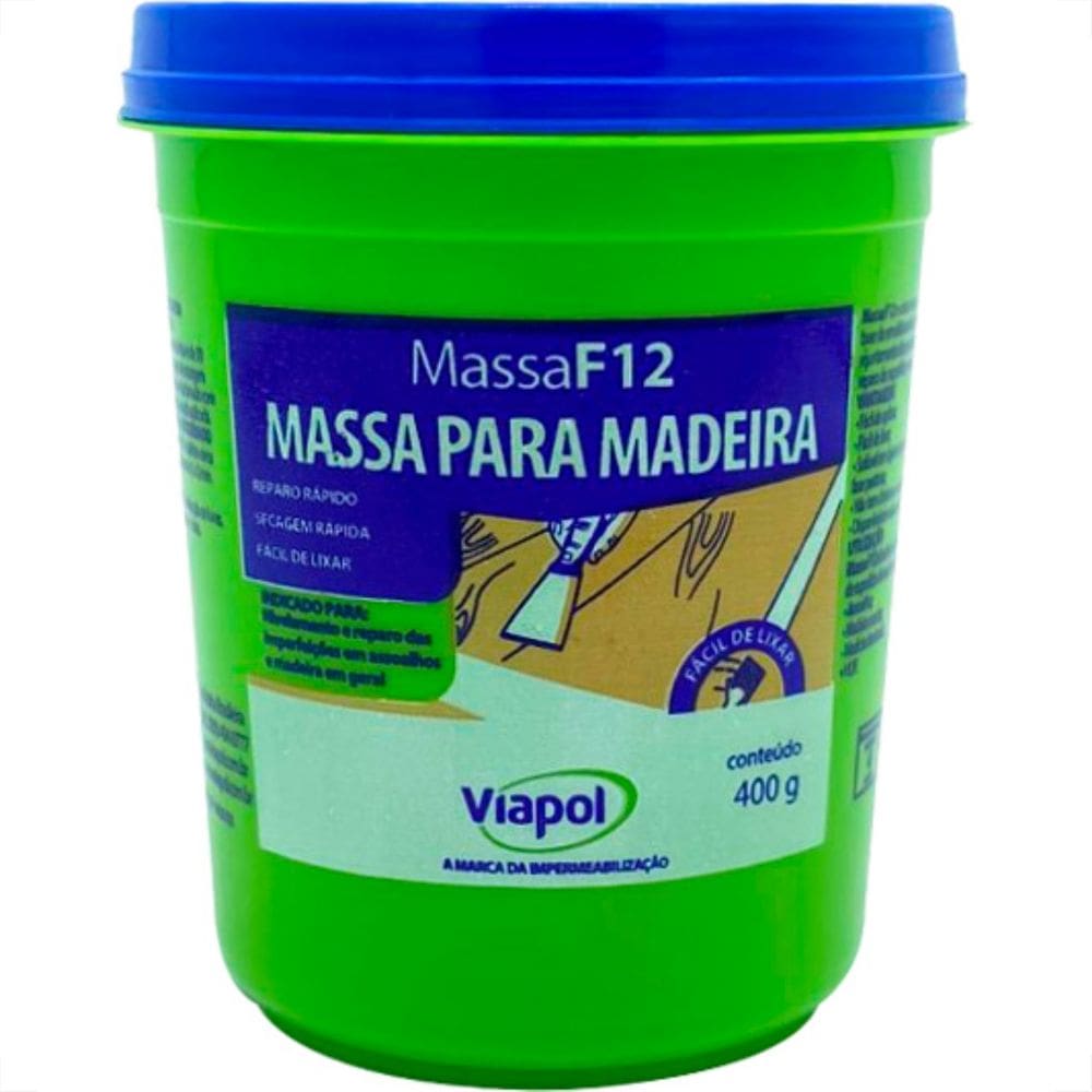 Viapol Massa F12 Madeira 400Gr Jatoba