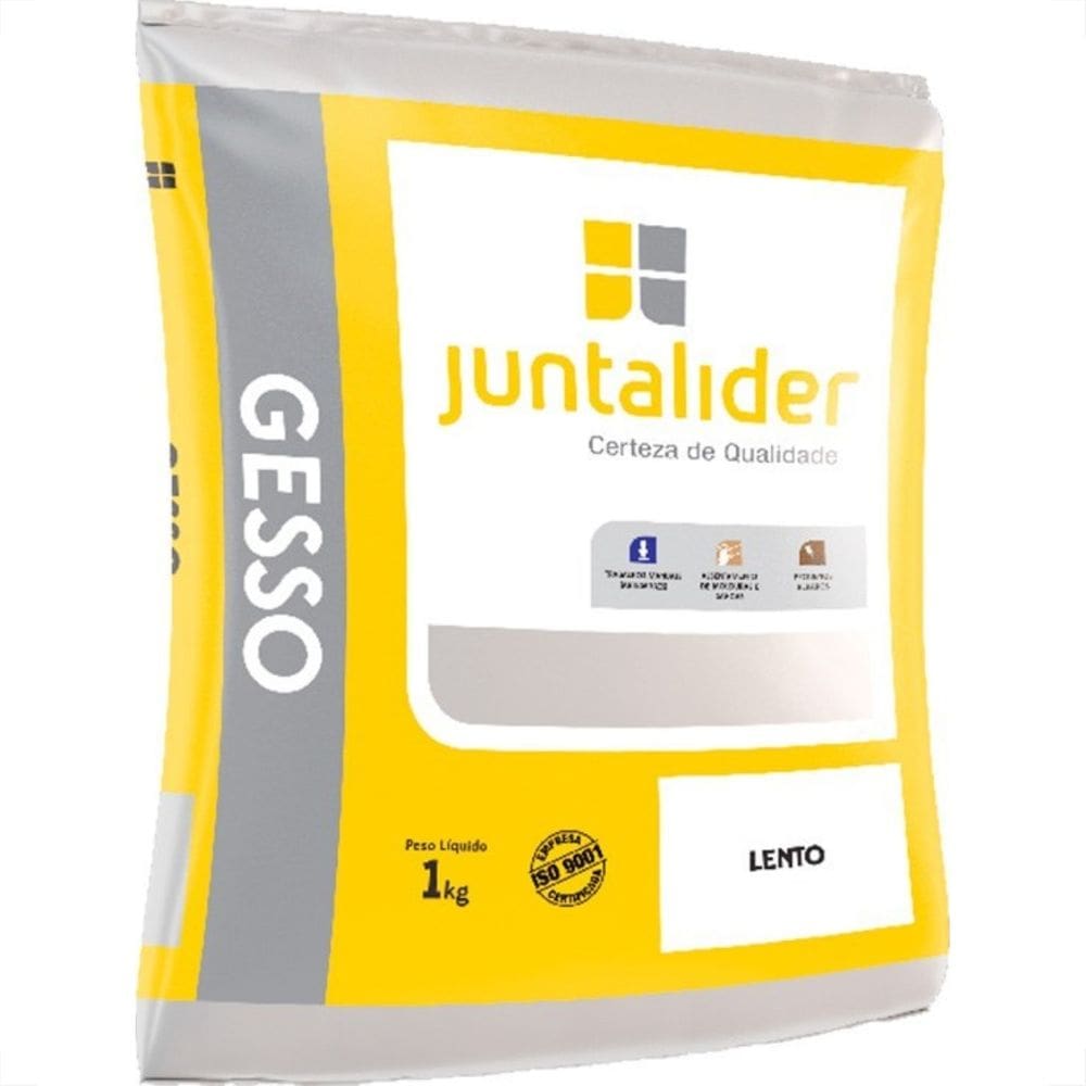 Juntalider Gesso  P/Estuq.Lento 01Kg - Kit C/20 Kg