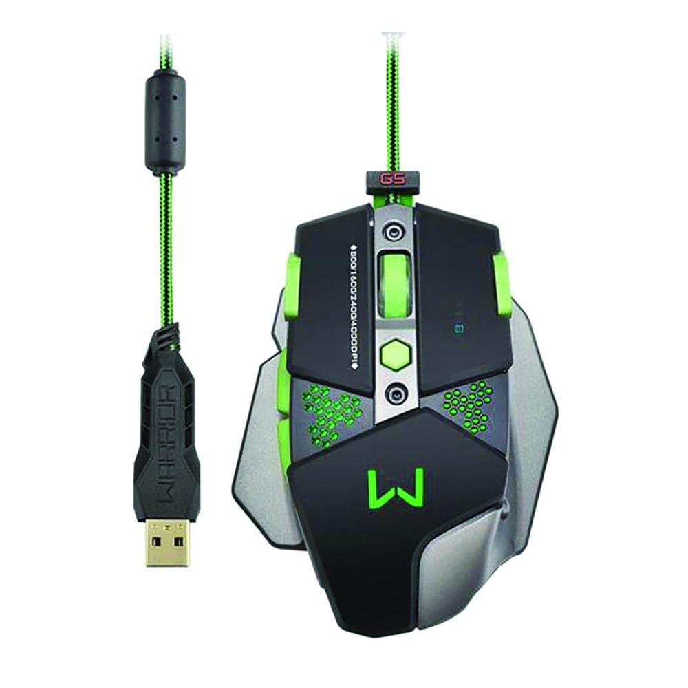 Mouse Warrior Gamer Aluminio 4000DPI MO249