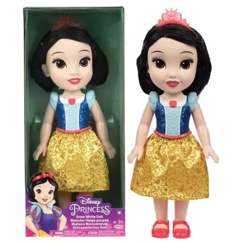 Boneca Branca De Neve Toddler 38cm Articulada Princesas Disney - Multikids