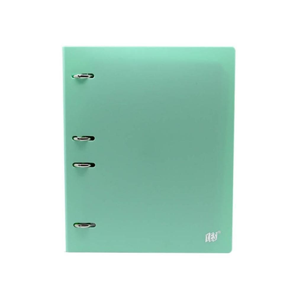 Fichário Colegial Yes 4 Argolas Azul Pastel