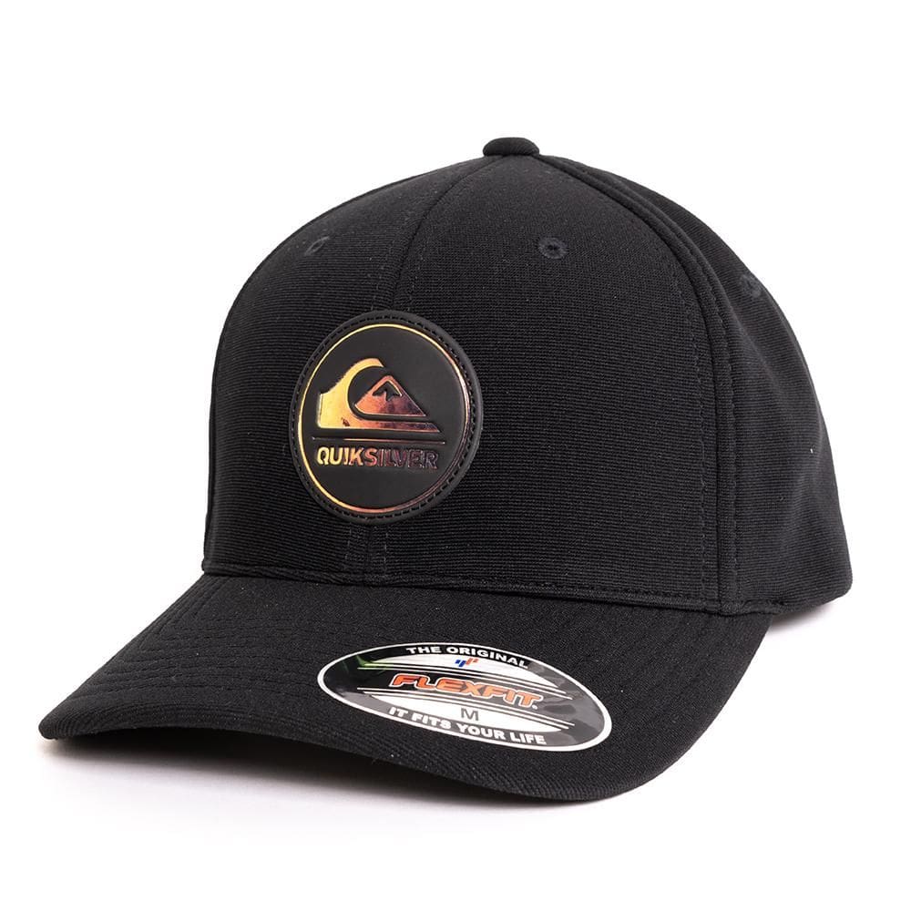 Boné Quiksilver Aba Curva Hologram Full Logo Patch W25 Black