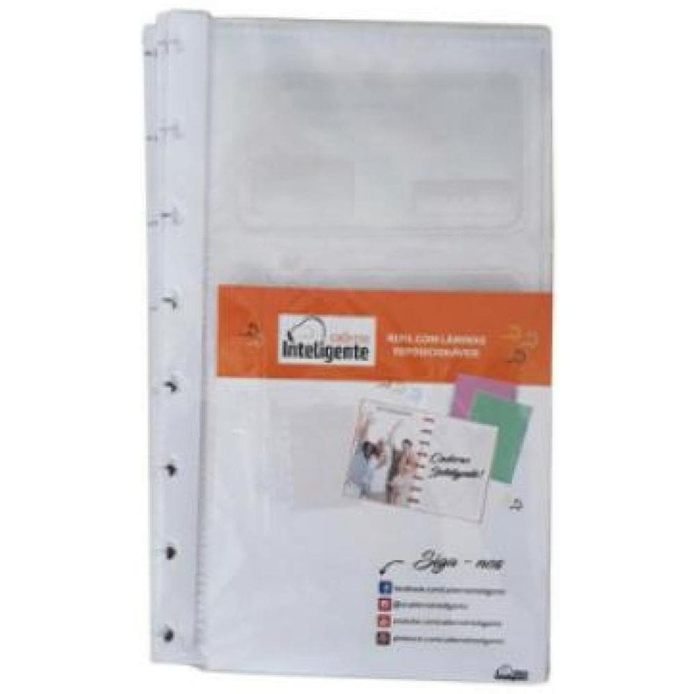 Refil Caderno Inteligente Bolsa Plástica Transparente GD PM