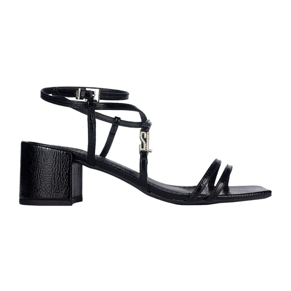 Sandália Santa Lolla Verniz Glossy Salto Bloco