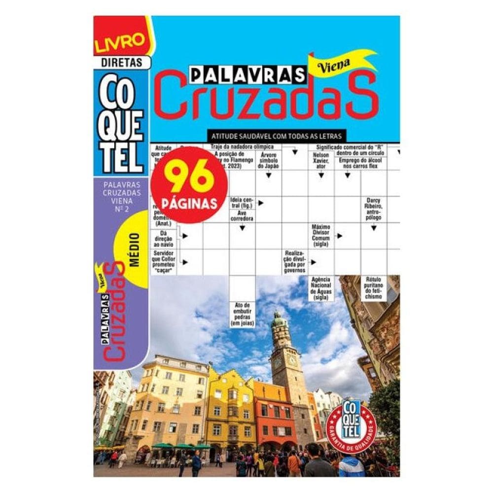 Livro Coquetel Palavras Cruzadas Viena 2