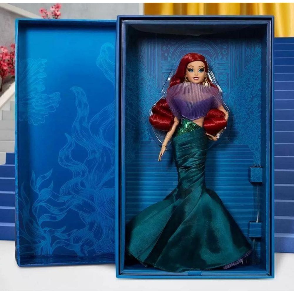 Boneca Ariel Vestido De Gala Disney Collector Mattel Hyb18