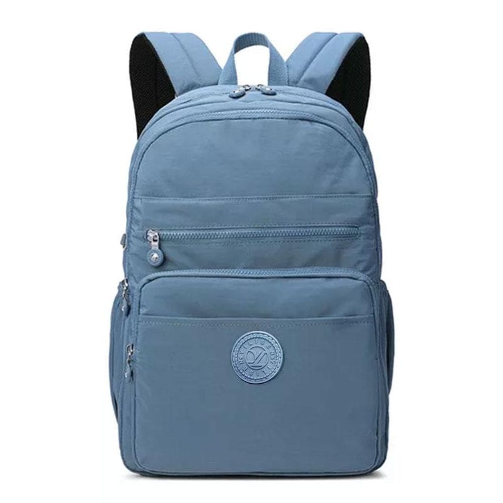 Mochila Escolar Infantil A55 com Chaveiro Macaco Azul - GV Bolsas