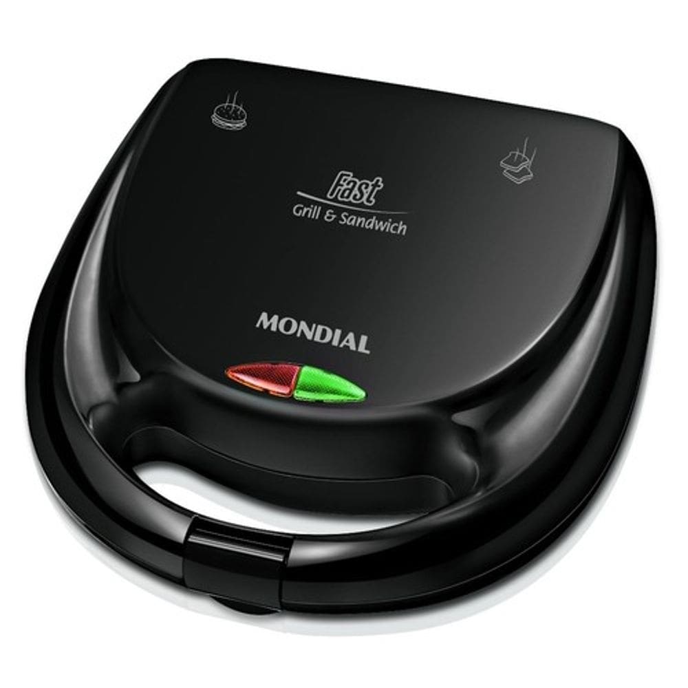 Sanduicheira Grill Toster Mondial 750w Preta 220V