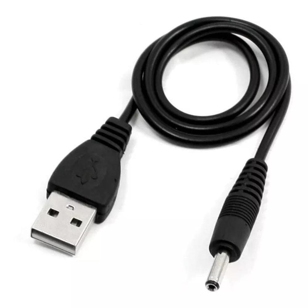 Kit Com 5 Cabo Usb P4 Pino 5.5 Força Para Fonte Conector Tablet