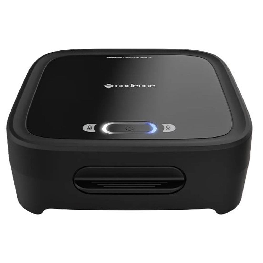 Sanduicheira Eletrica 750W Cadence Antiaderente Preta 127V