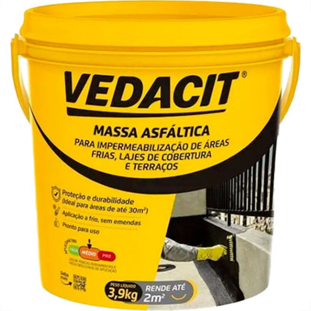 Otto Baumgart Vedacit Massa Asfalt,Imperm 3,9Kg