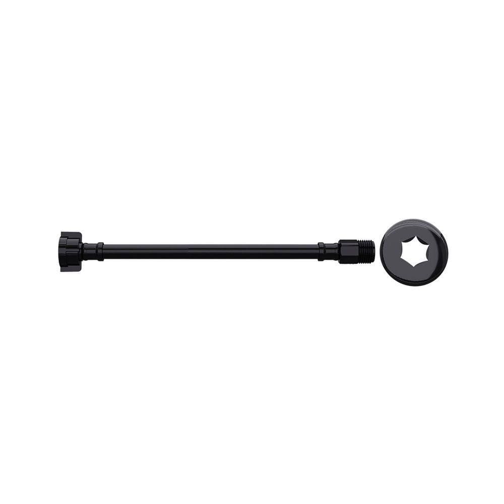 Engate Flexível De Pvc Blukit Com 60cm Preto