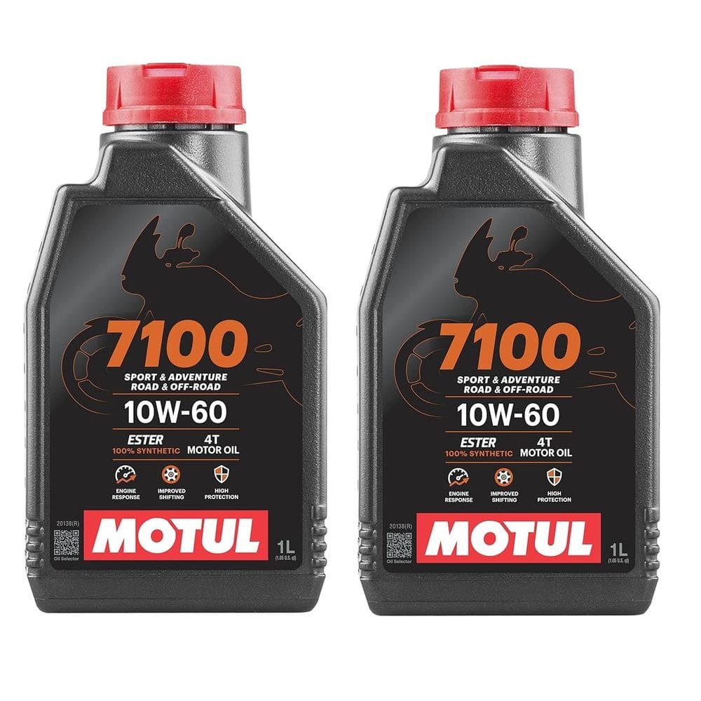 Kit 2X Oleo Motul 7100 10W60 4T 1L 100% Sintético