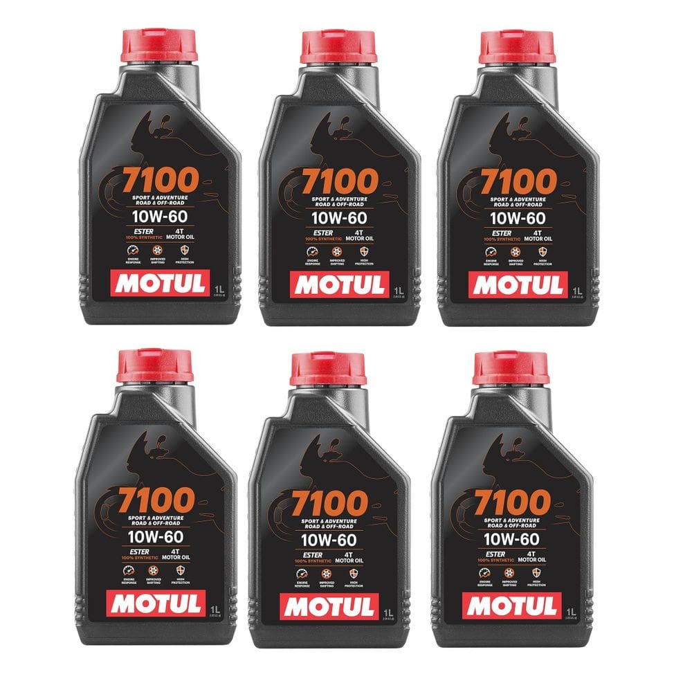 kit 6l Oleo Motul 7100 10w60 4t 100% Sintético Alta Performance + Potência