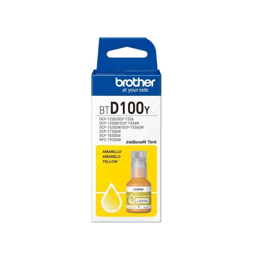 Refil De Tinta Brother Amarelo 5k Btd100y