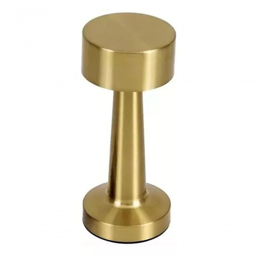 Luminária De Mesa Metal Com Led Nox Gold Gmh