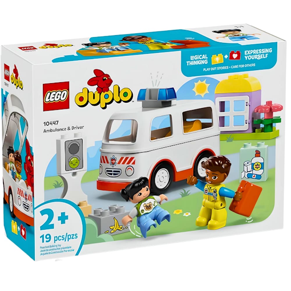 Blocos de Montar Lego Duplo Ambulância e Motorista 10447