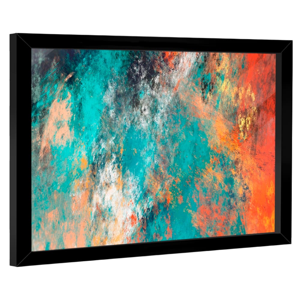 Quadro Decorativo Nuvens Abstratas Coloridas