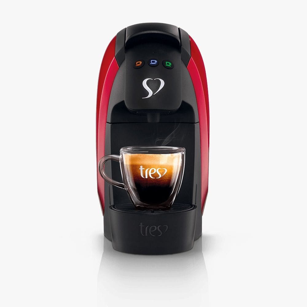Cafeteira 3 Corações Espresso Luna Automática Vermelha 127V