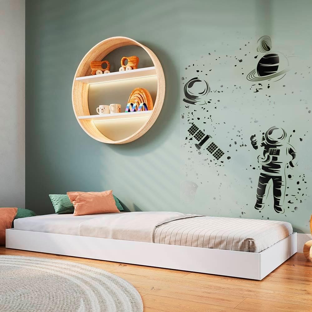 Cama Auxiliar Infantil Solteiro Yuma Branco