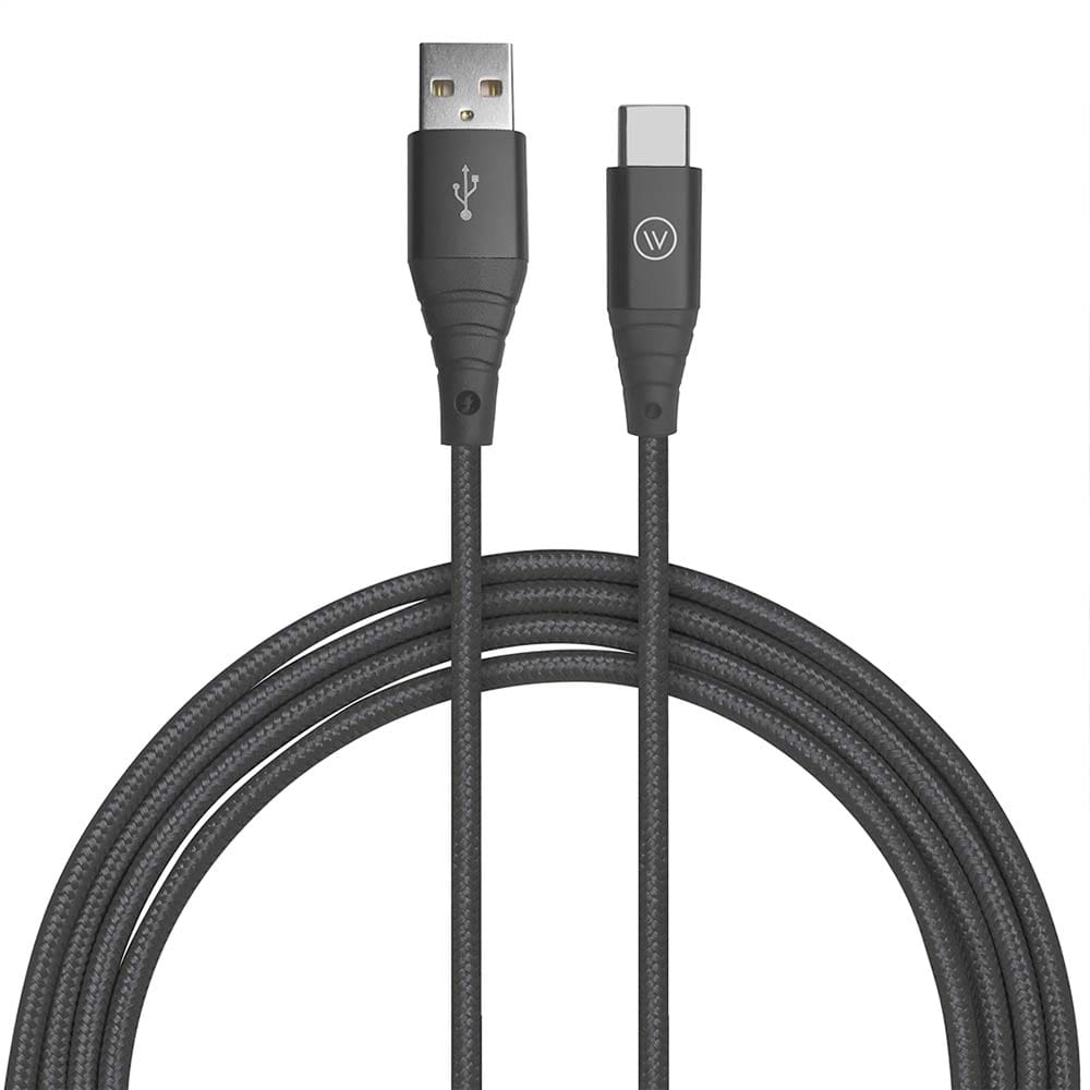 Cabo Mfi Usb-C Para Usb Hard Cable Poliéster Preto 1,2m Iwil