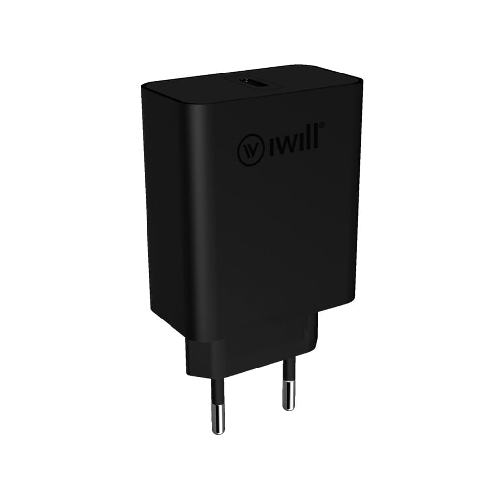 Carregador Adaptador De Parede Com 1 Usb-c Pd 20w Iwill - HOME CHARGER