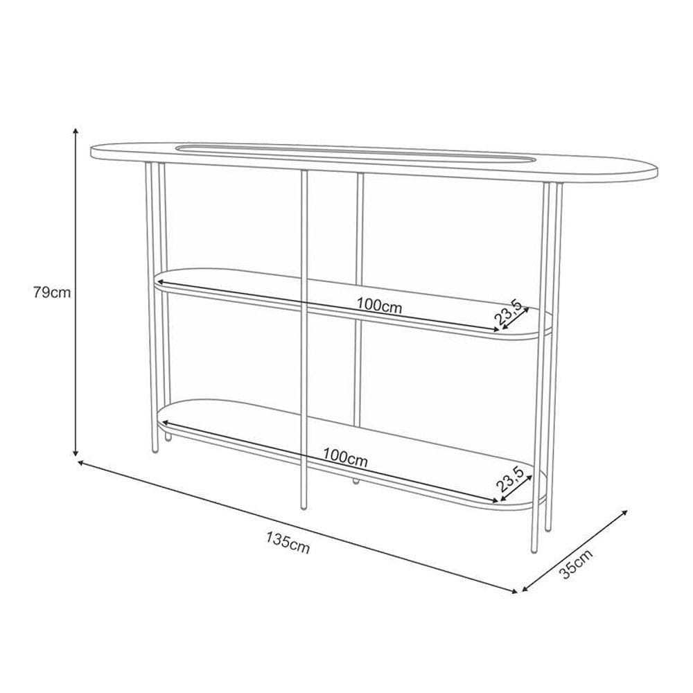 Estante Home Theater Nobre Off White Castanho e Aparador Infinity e Mesa de Centro Sky com Tampo de Vidro Castanho - HB Móveis